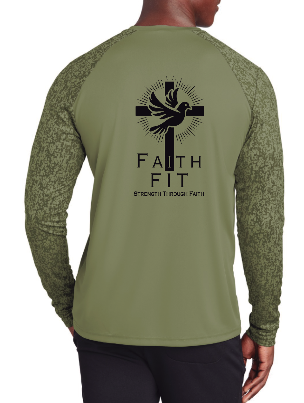 Activewear Permormances Long Sleeve Pixel