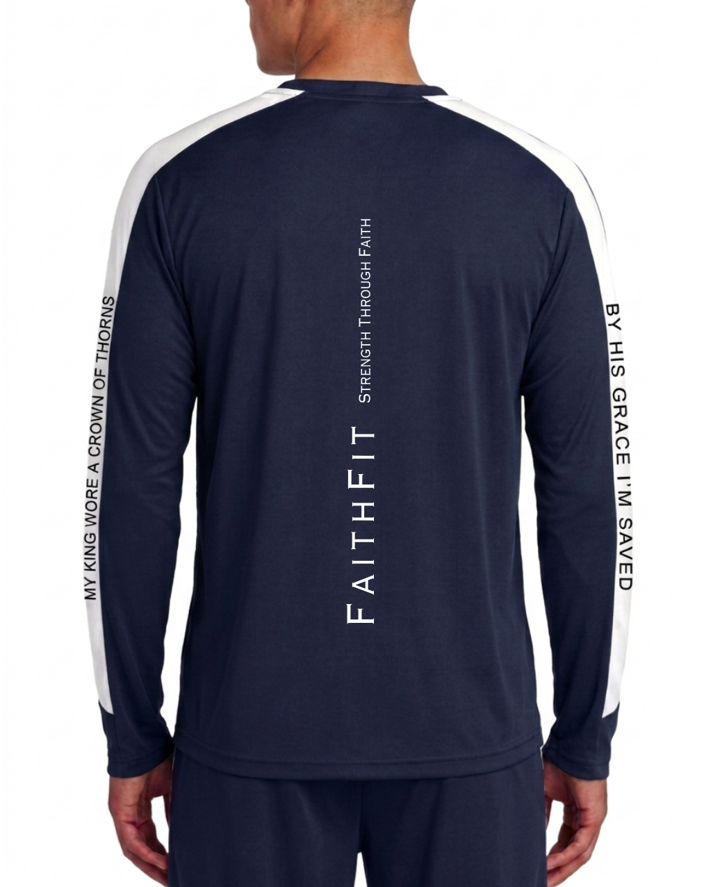 Activewear Performance Long Sleeve design on sleeve