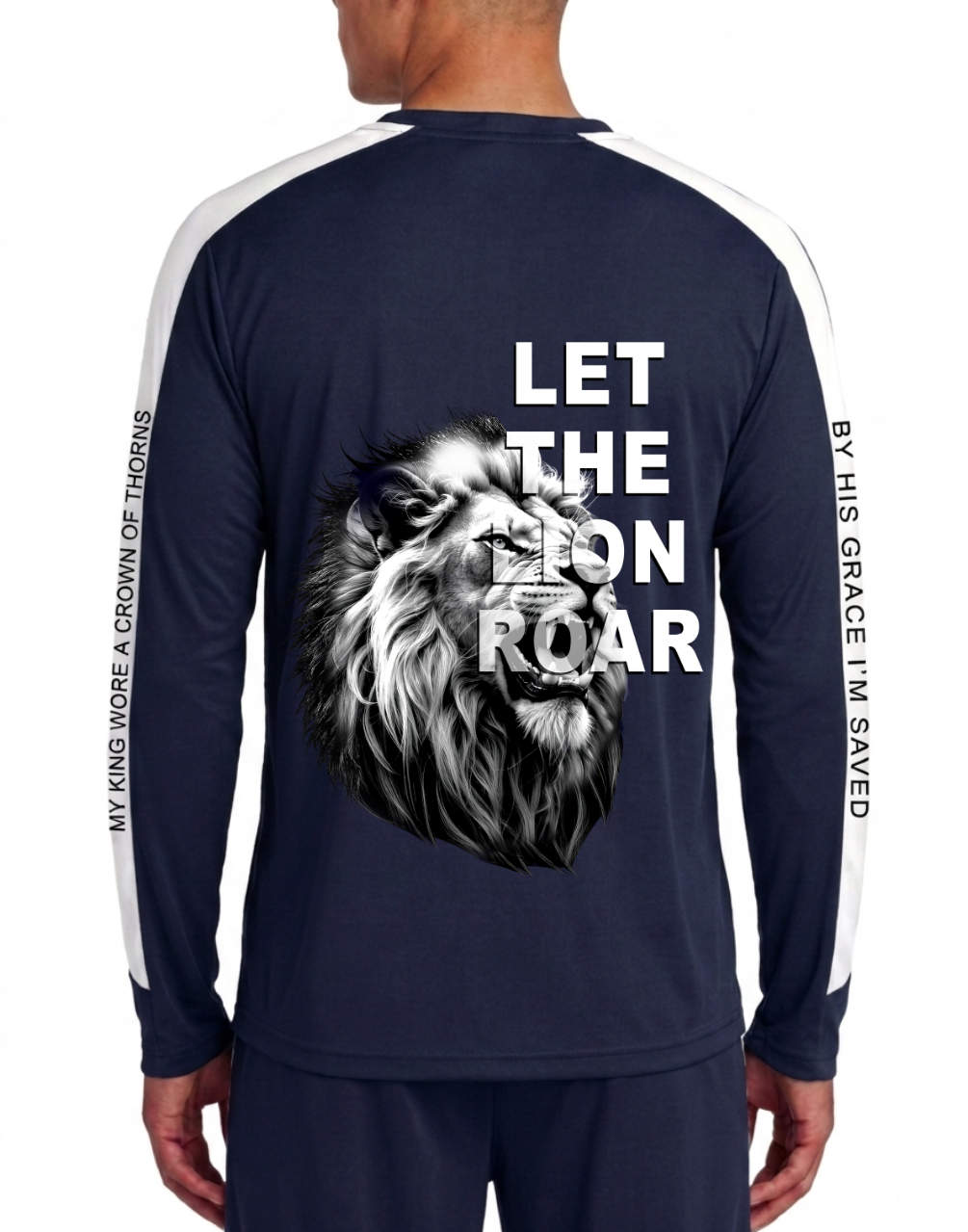 Activewear Performance Long Sleeve design on sleeve