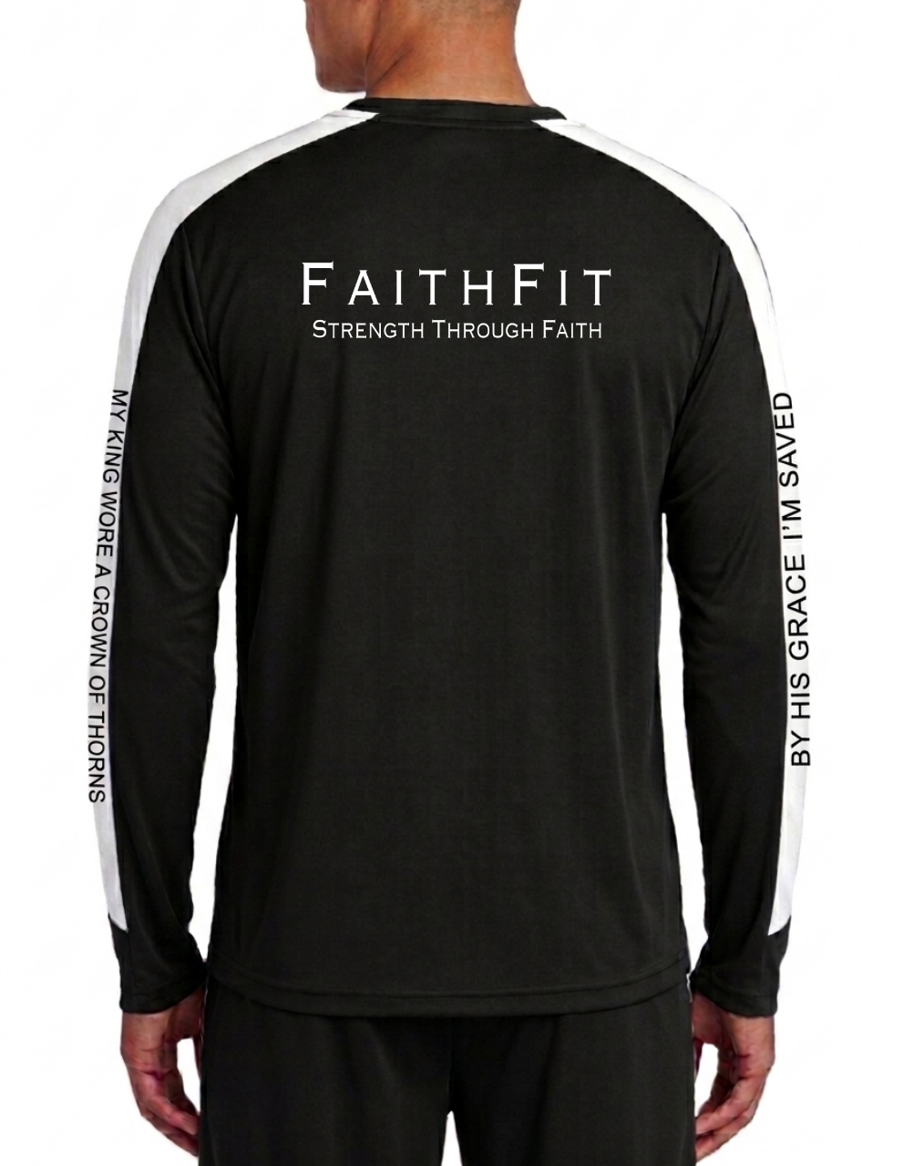 Activewear Performance Long Sleeve design on sleeve